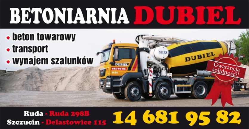 przyjazna Budowlane materiały - beton, Firma Dubiel sp. z o.o., Ruda